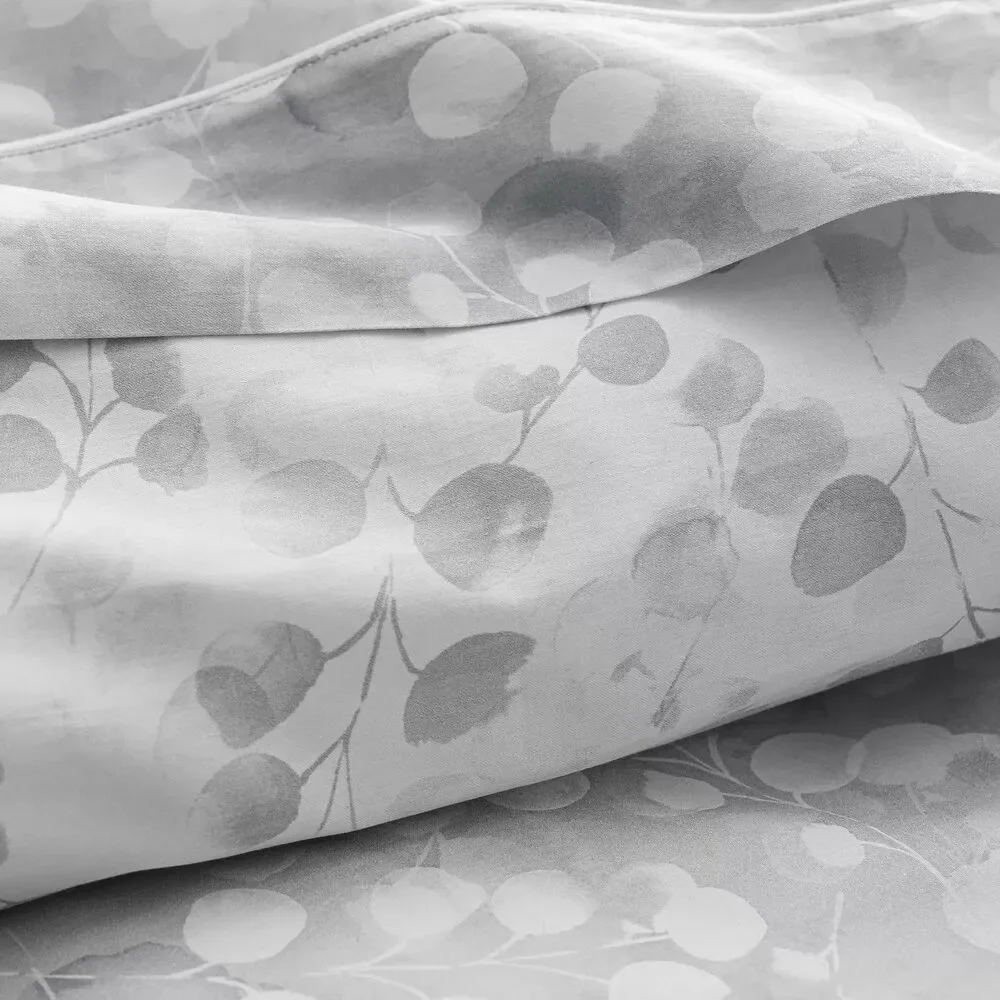 Anne de Solène Rosée Gris King Sham Luxury French Cotton Sateen Bedding